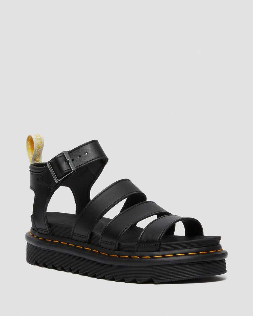 dr. martens blaire felix gladiator sandaler til kvinder i sort