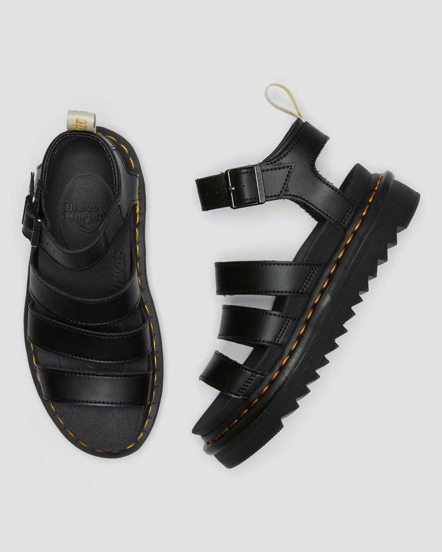 dr. martens blaire felix gladiator sandaler til kvinder i sort