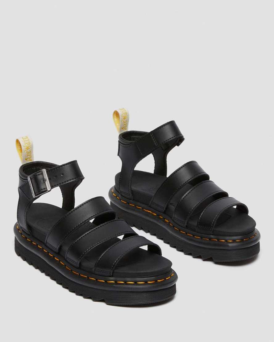 dr. martens blaire felix gladiator sandaler til kvinder i sort