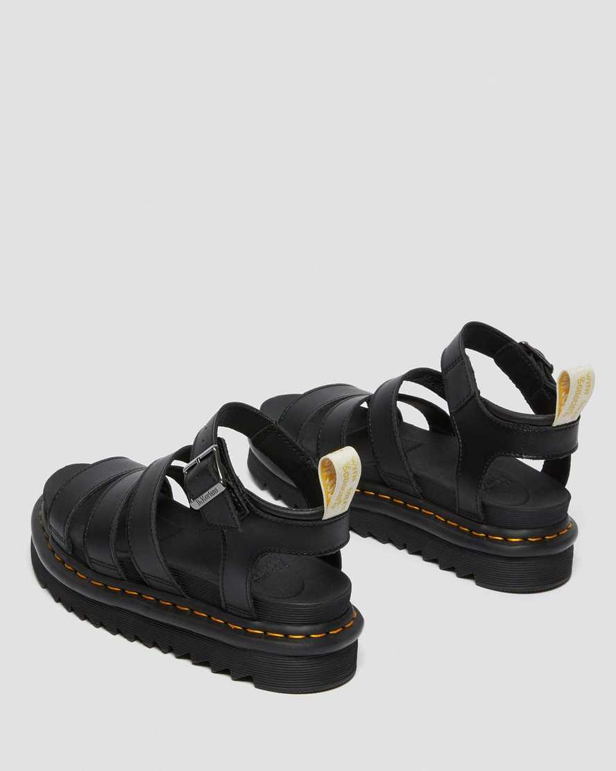 dr. martens blaire felix gladiator sandaler til kvinder i sort