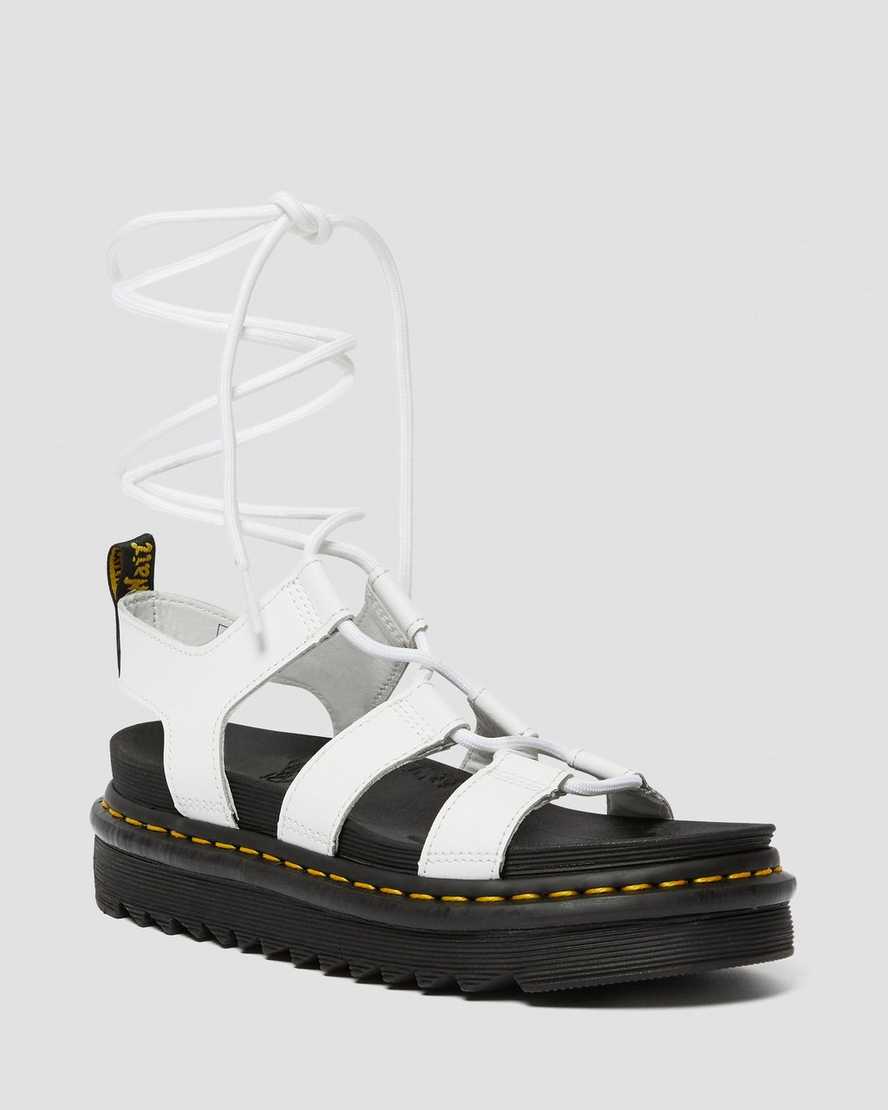 hvide dr martens nartilla gladiator sandaler til dame