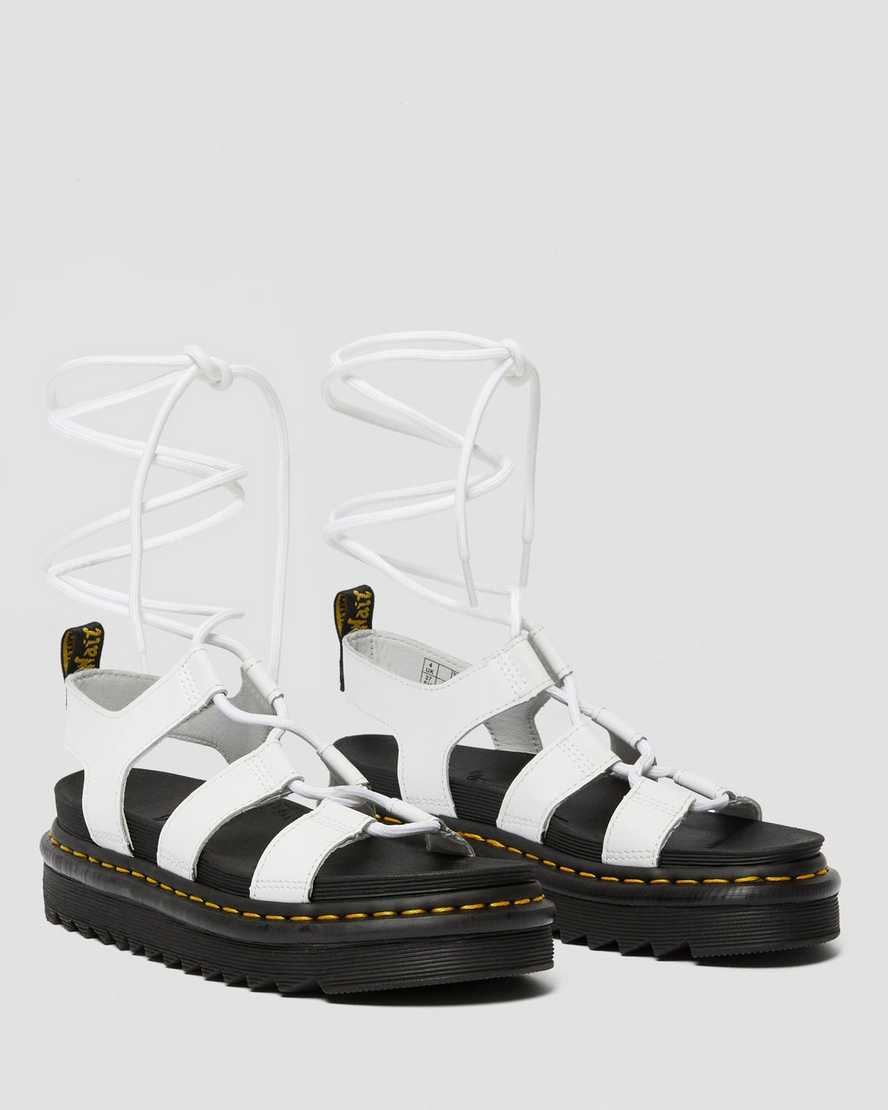 hvide dr martens nartilla gladiator sandaler til dame