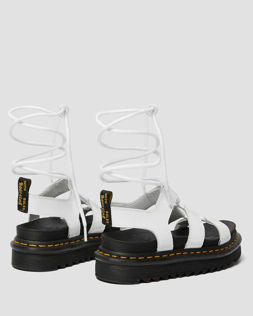 hvide dr martens nartilla gladiator sandaler til dame