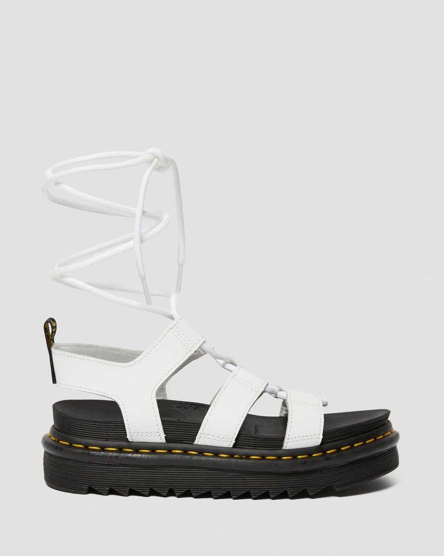 hvide dr martens nartilla gladiator sandaler til dame