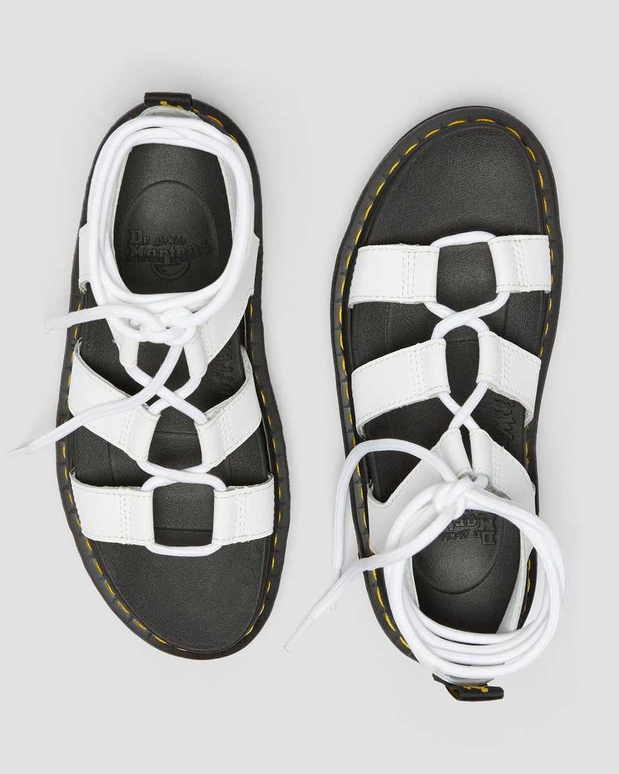 hvide dr martens nartilla gladiator sandaler til dame