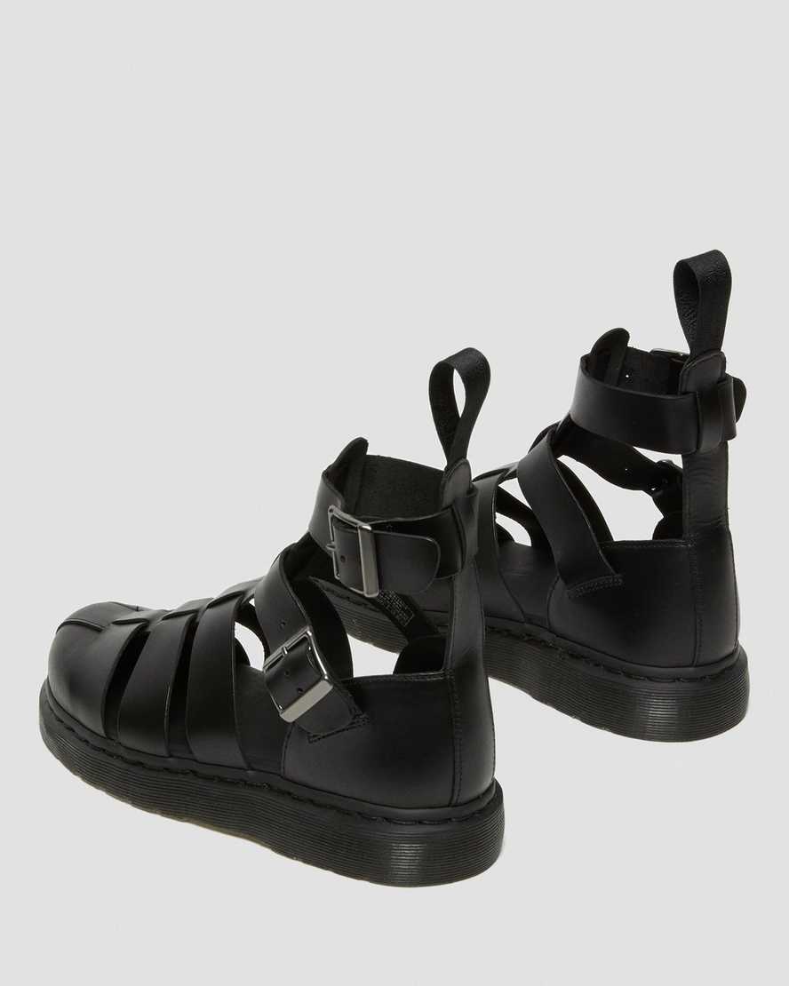 sorte dr martens geraldo gladiator sandaler til kvinder