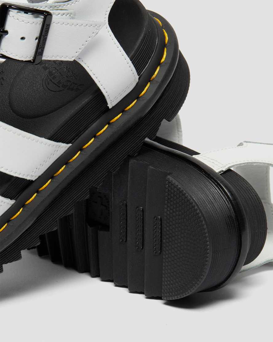 hvide dr martens blaire hydro gladiator sandaler til kvinder