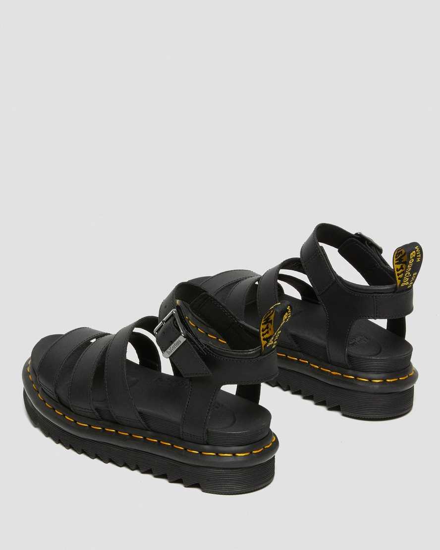 dr. martens blaire hydro gladiator sandaler til kvinder i sort