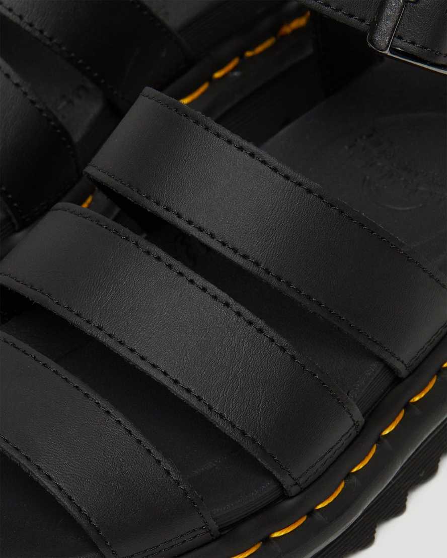 dr. martens blaire hydro gladiator sandaler til kvinder i sort