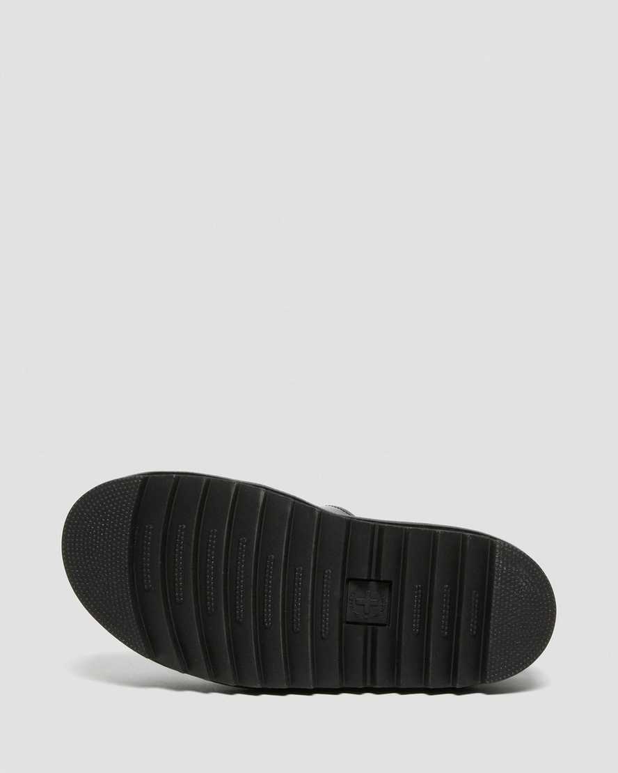 sorte dr martens blaire patent gladiator sandaler til kvinder