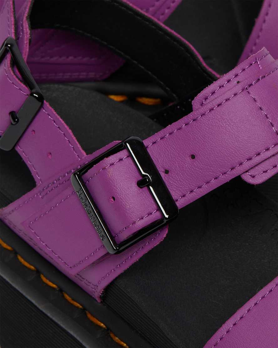 dr. martens voss strap platform sandaler til kvinder i lilla