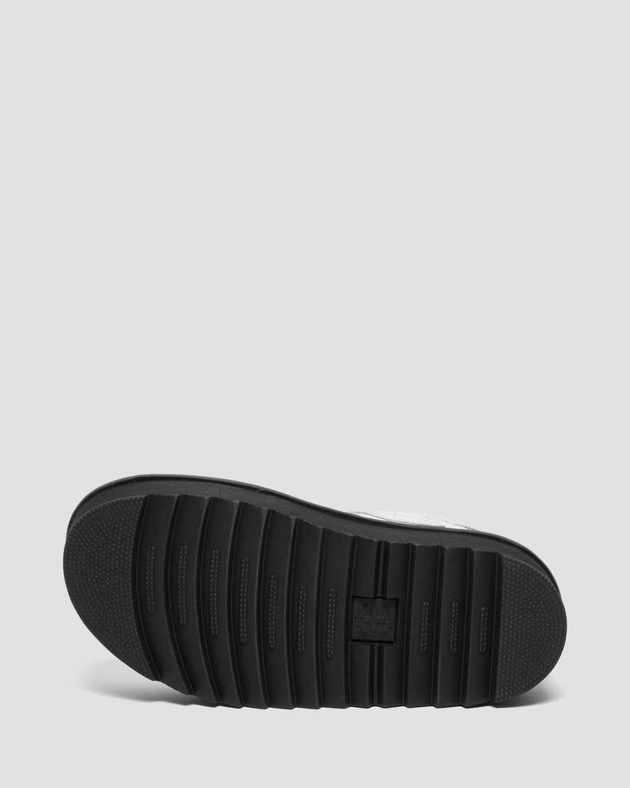 hvide dr martens voss strap dame platform sandaler
