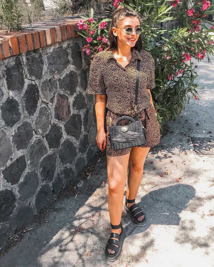 sorte dr martens clarissa ii dame plateau sandaler