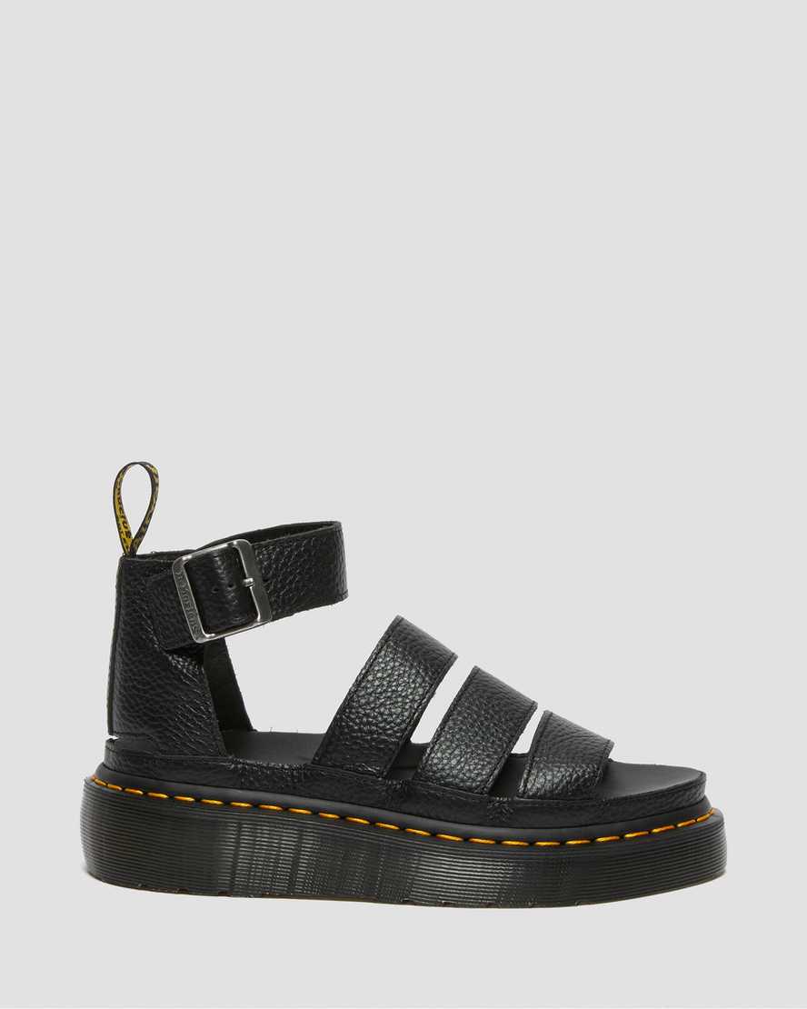 sorte dr martens clarissa ii dame plateau sandaler