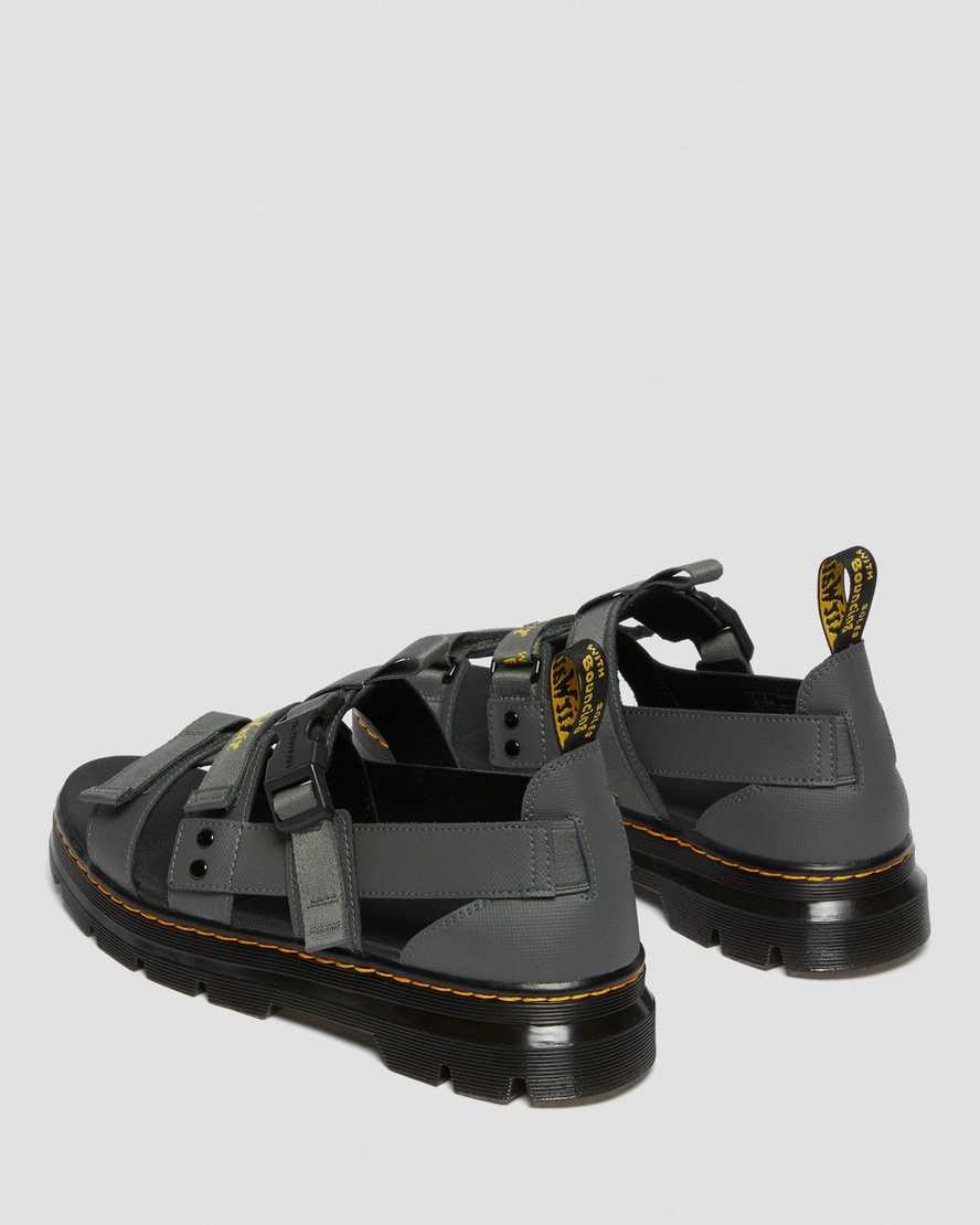 dr. martens pearson webbing sandaler til kvinder i grå