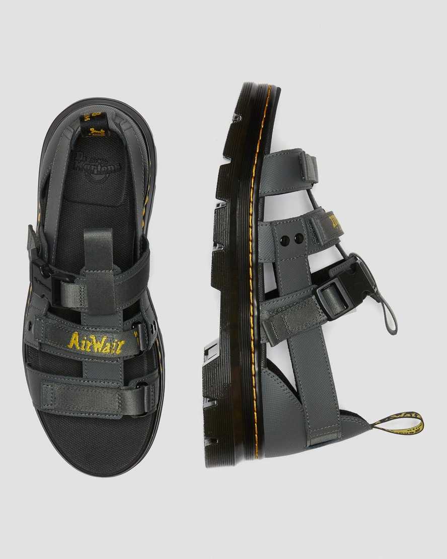dr. martens pearson webbing sandaler til kvinder i grå