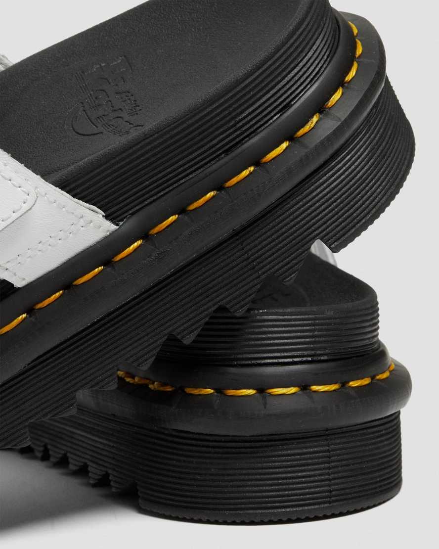 hvide dr martens blaire dame slidesandaler