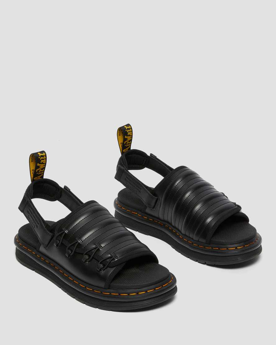 sorte dr martens mura suicoke damesandaler