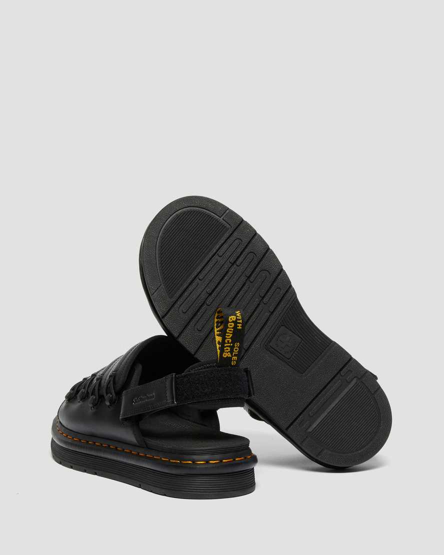 sorte dr martens mura suicoke damesandaler
