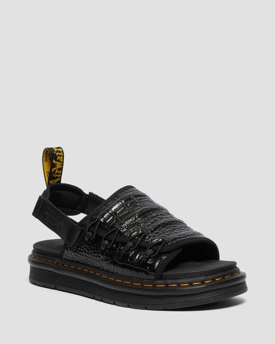 sorte dr martens mura suicoke croco damesandaler