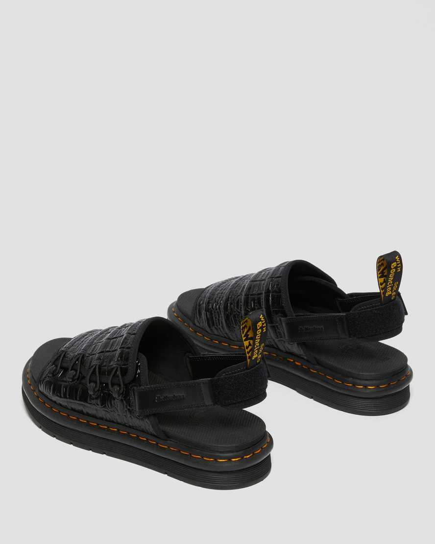 sorte dr martens mura suicoke croco damesandaler