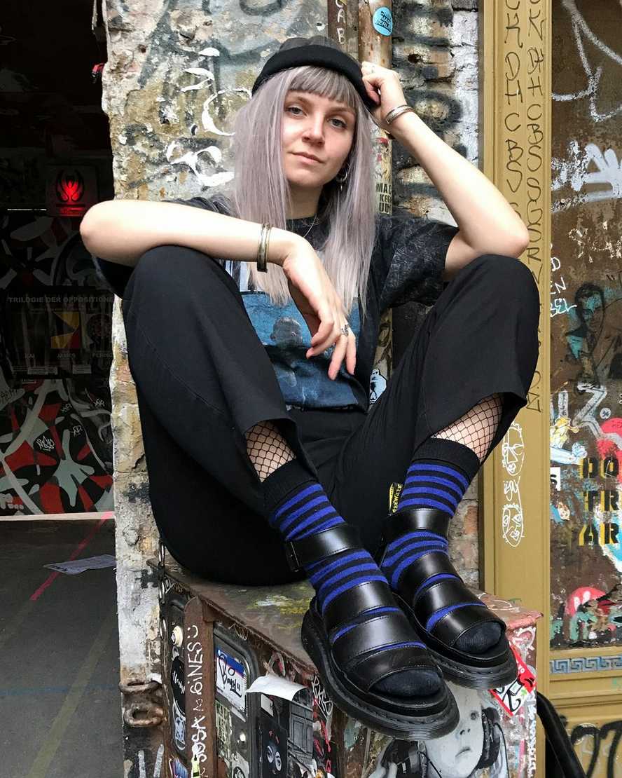 dr. martens clarissa ii sandaler med rem til damer sort