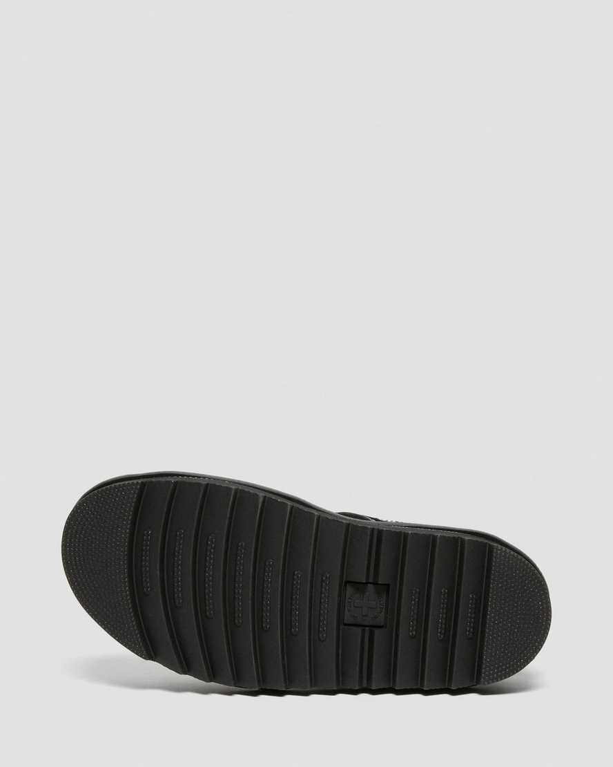 sorte dr martens voss patent dame sandaler med rem