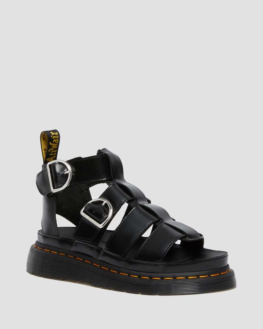 sorte dr martens mackaye dame sandaler med rem
