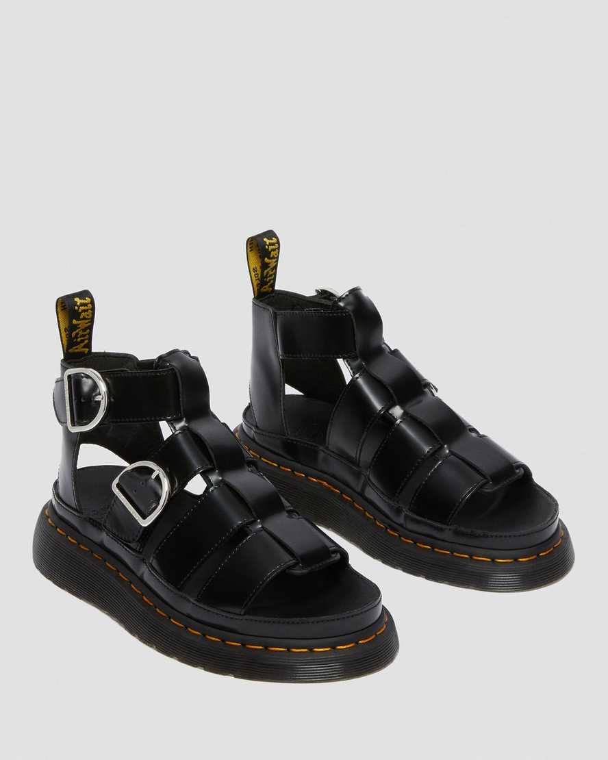 sorte dr martens mackaye dame sandaler med rem