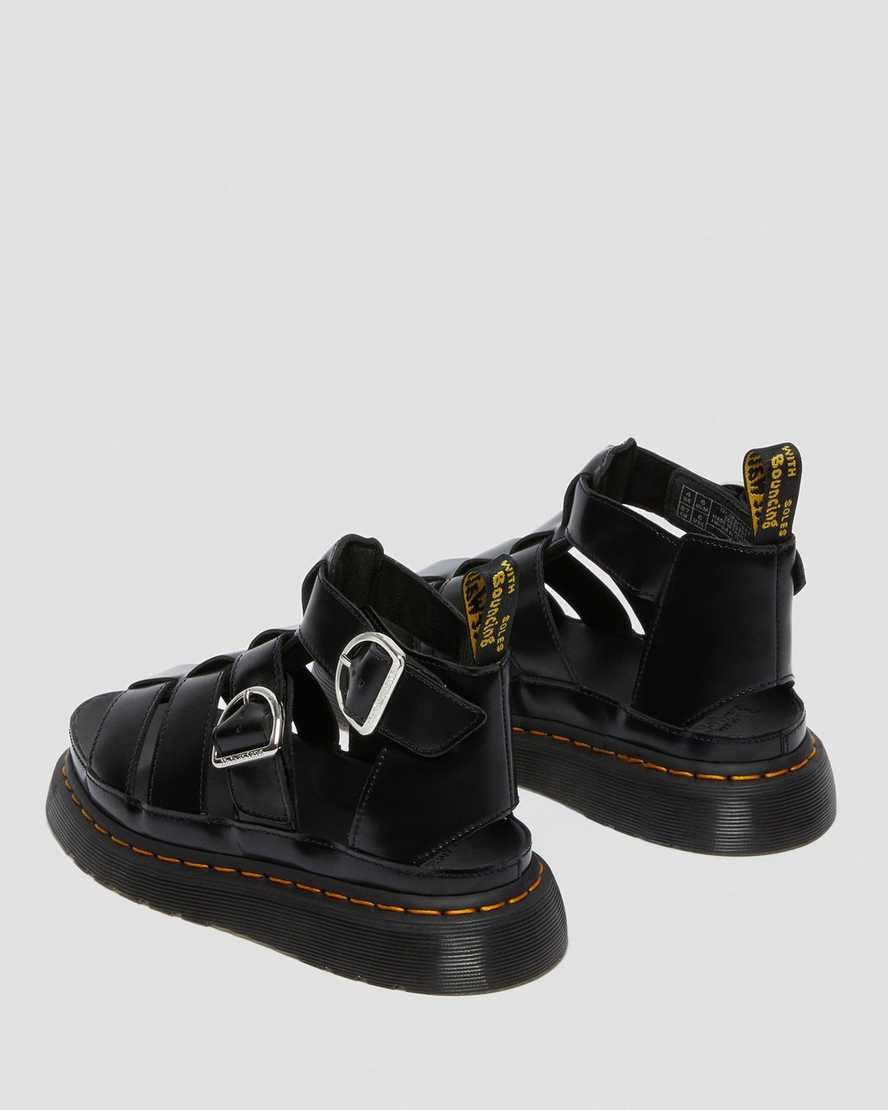 sorte dr martens mackaye dame sandaler med rem