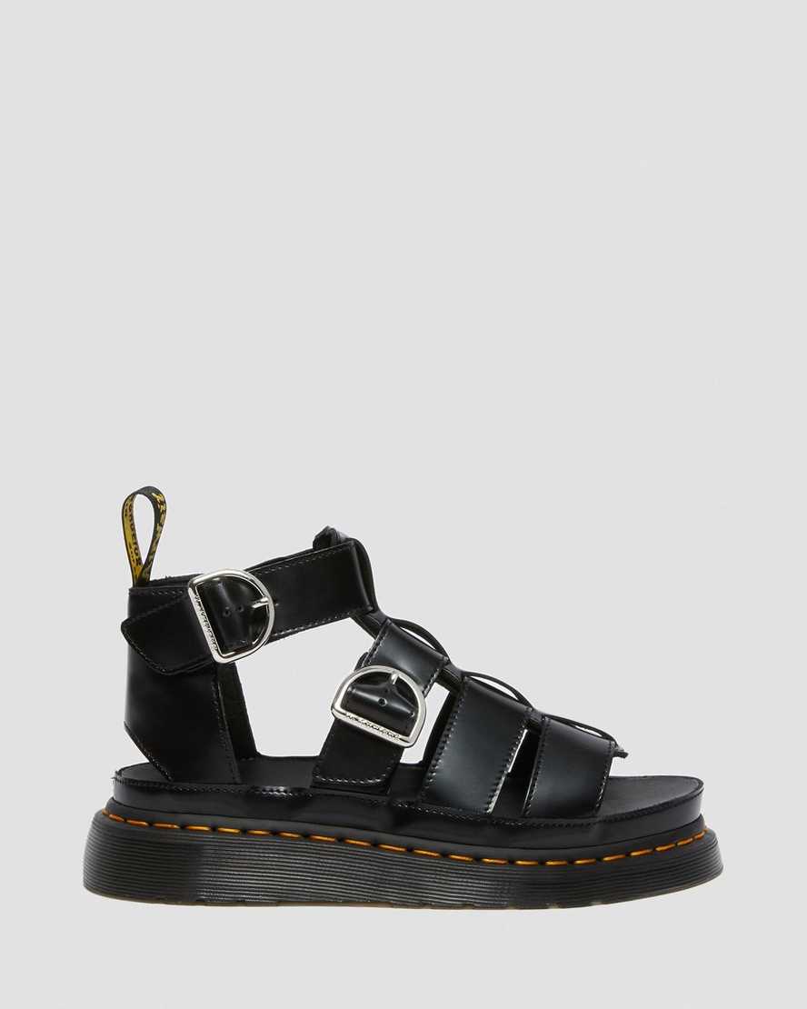 sorte dr martens mackaye dame sandaler med rem