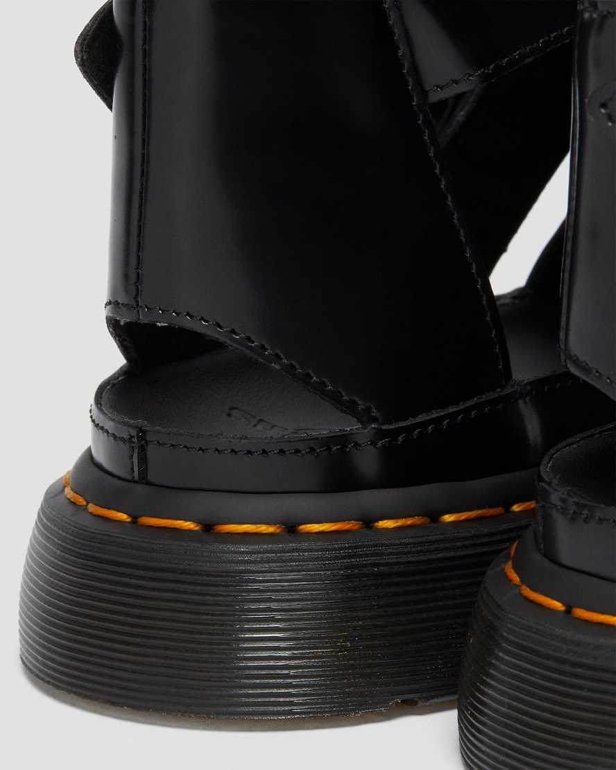 sorte dr martens mackaye dame sandaler med rem