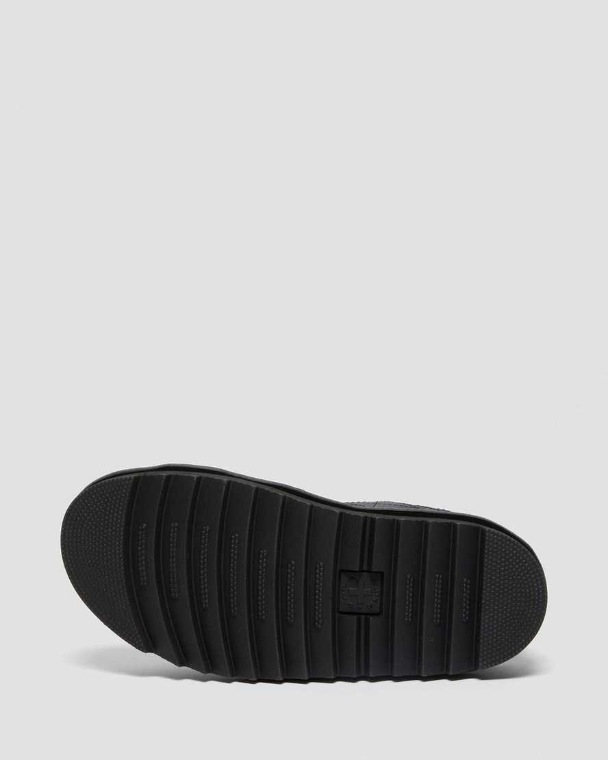 sorte dr martens voss ii dame sandaler med rem