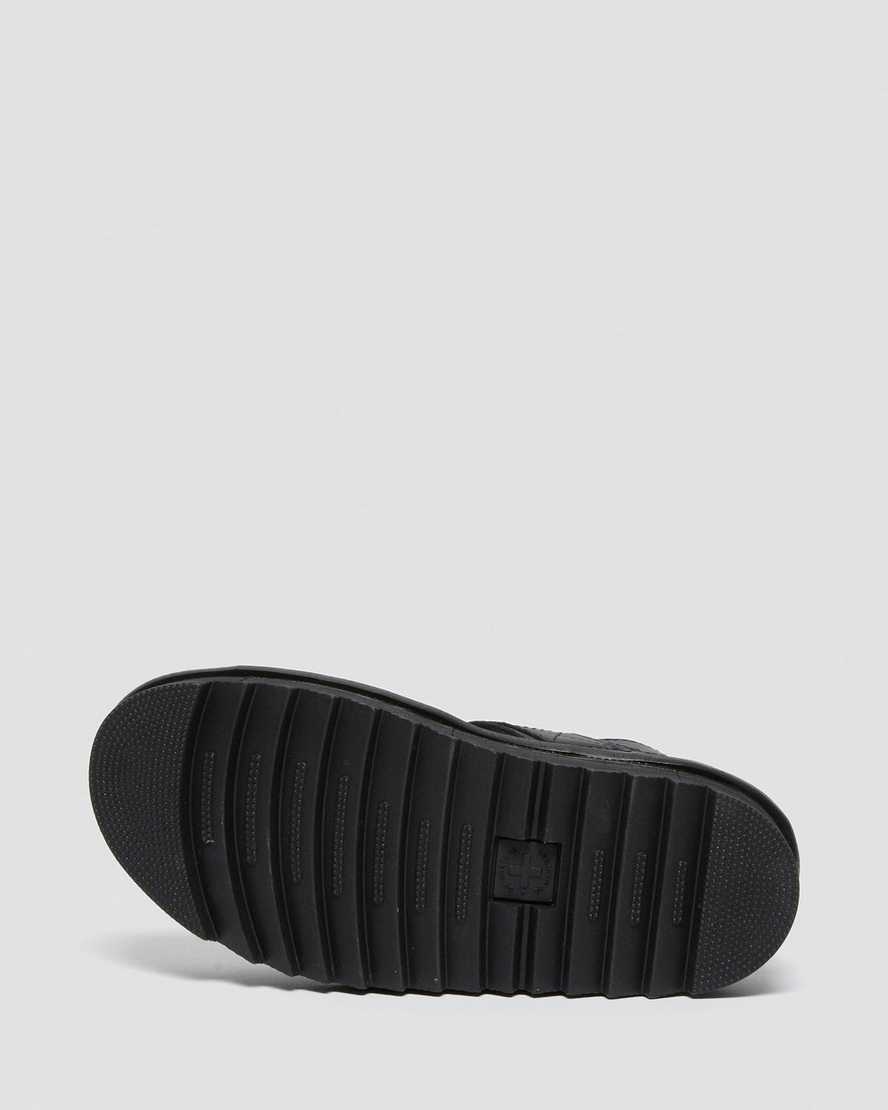 sorte dr martens voss dame sandaler med rem