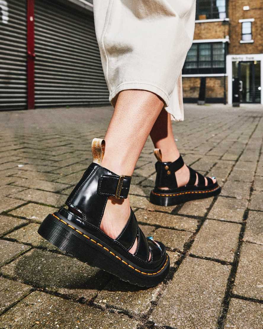 dr. martens clarissa ii sandaler med rem til damer sort