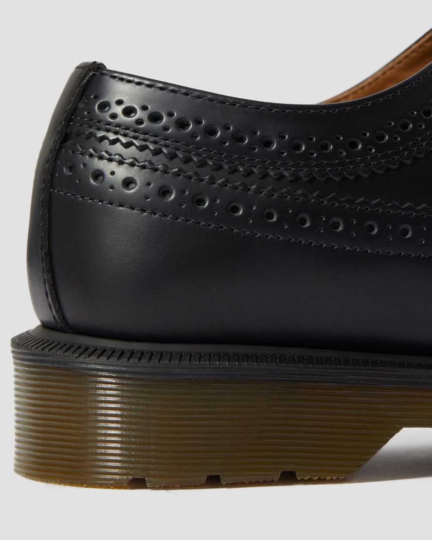 sorte dr martens 3989 smooth dame brogue sko