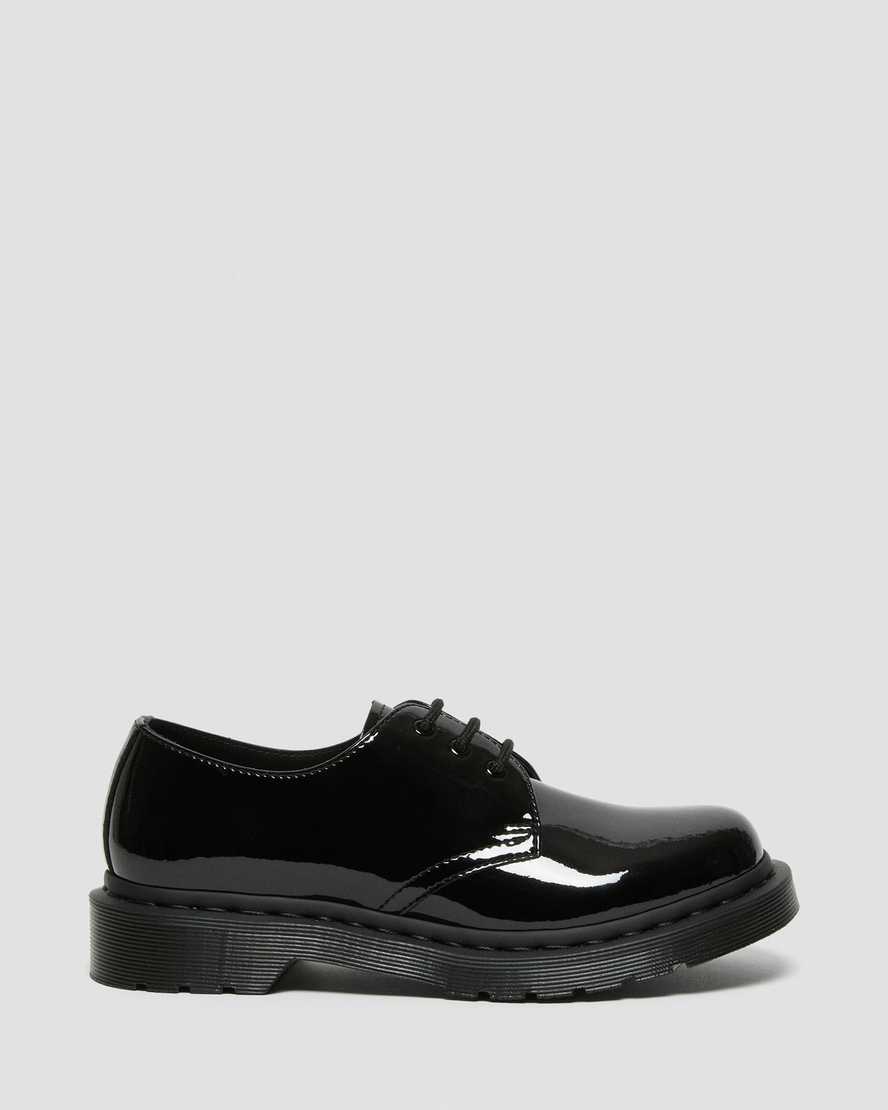 sorte dr martens 1461 mono patent dame casual sko