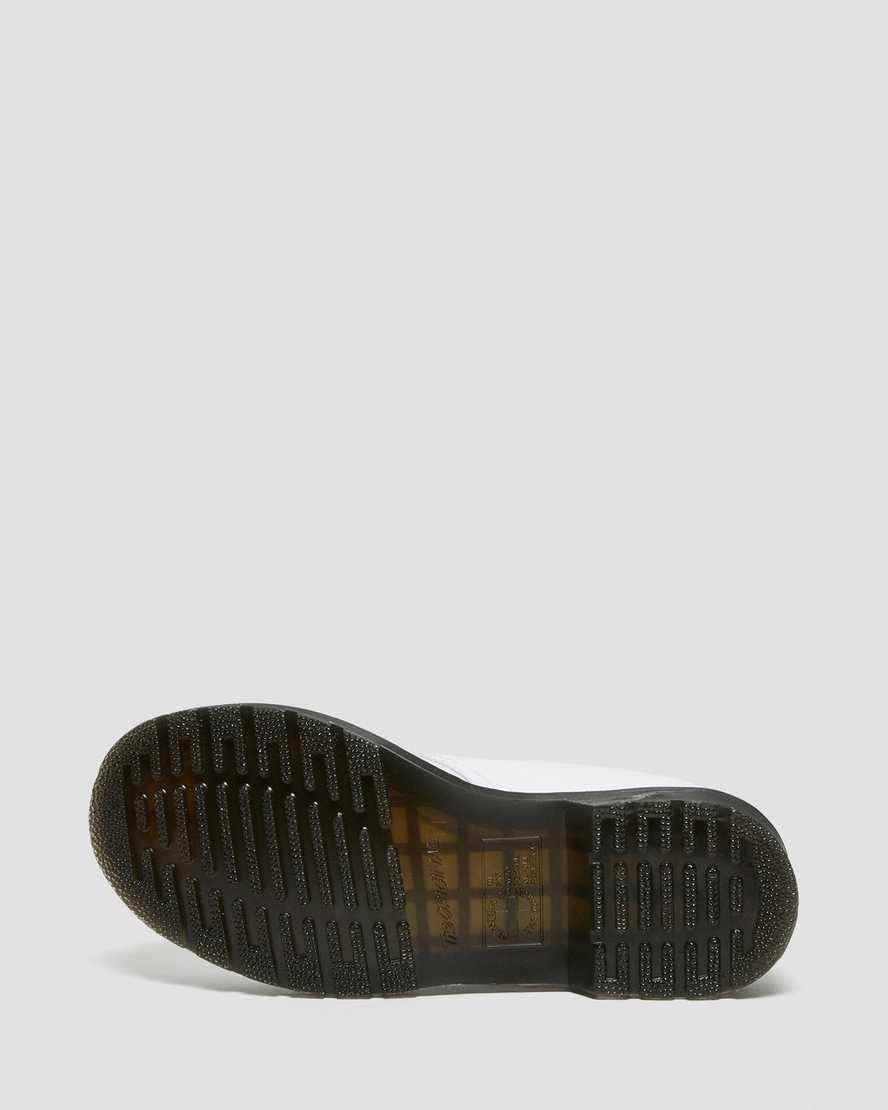 hvide dr martens 1461 patent croc emboss dame casual sko