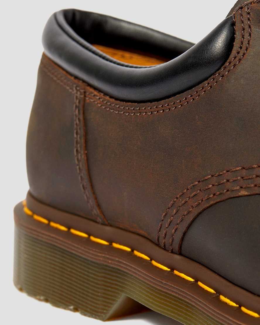 brune dr martens 8053 crazy horse dame casual sko