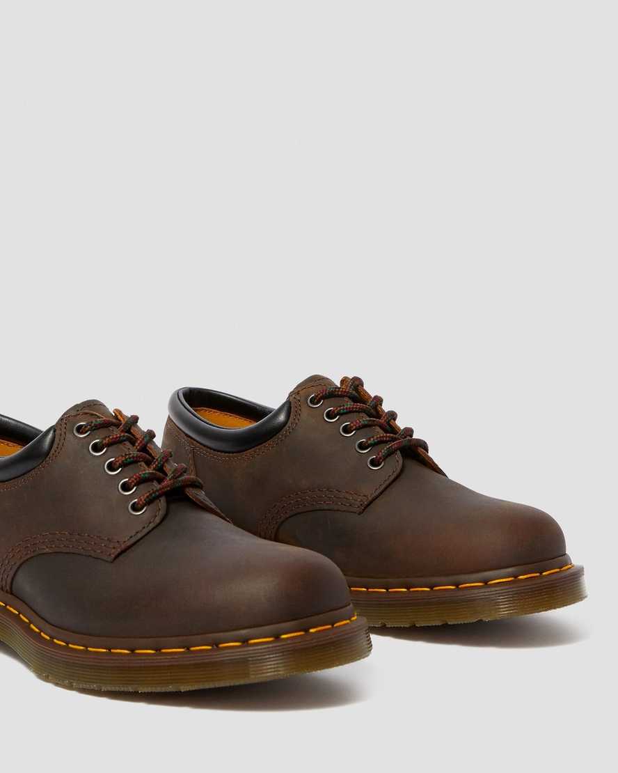 brune dr martens 8053 crazy horse dame casual sko