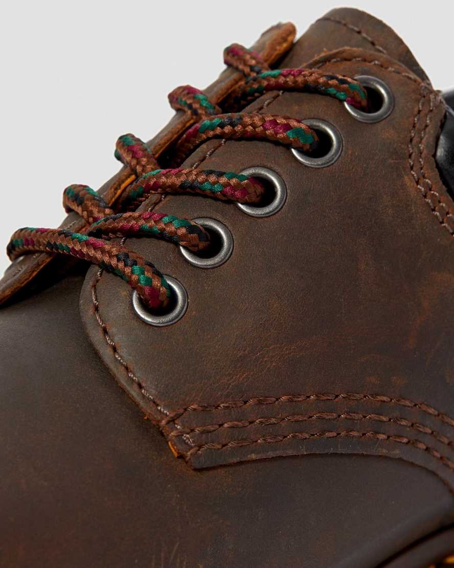 brune dr martens 8053 crazy horse dame casual sko