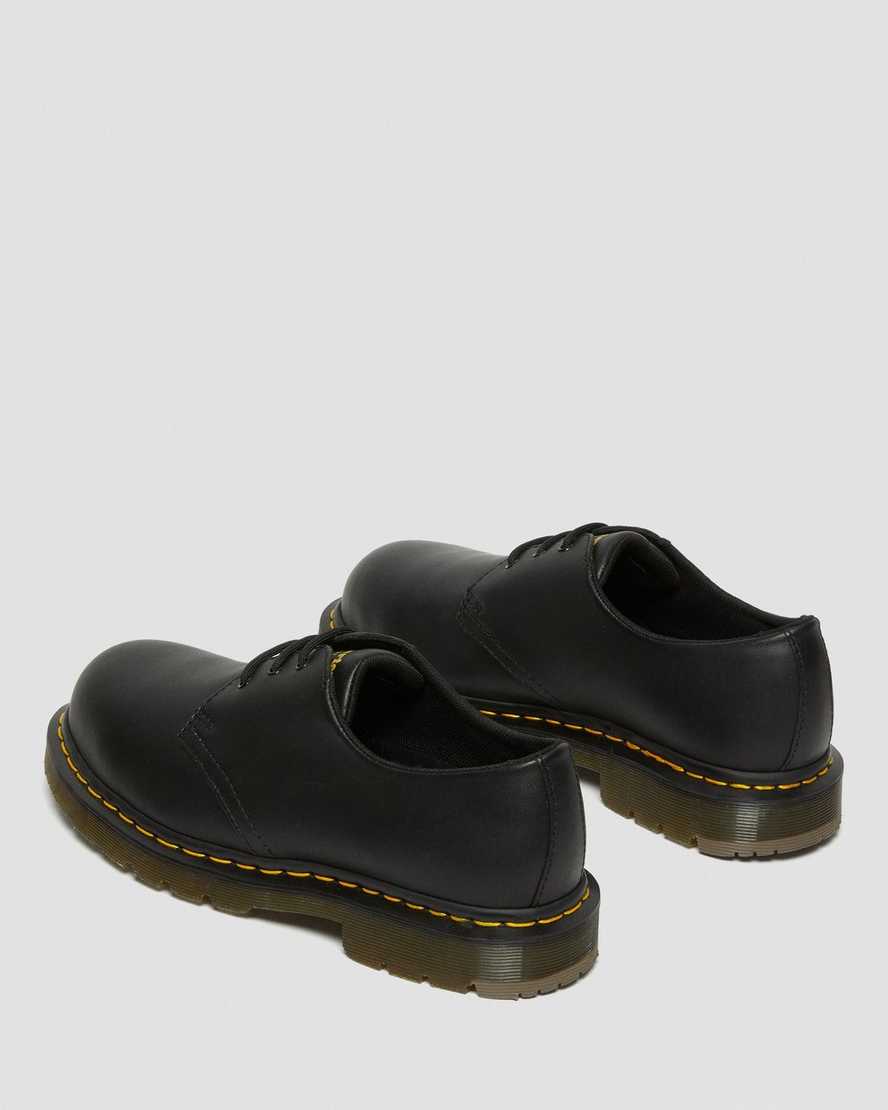 sorte dr martens 1461 skridsikre ståltå dame casual sko