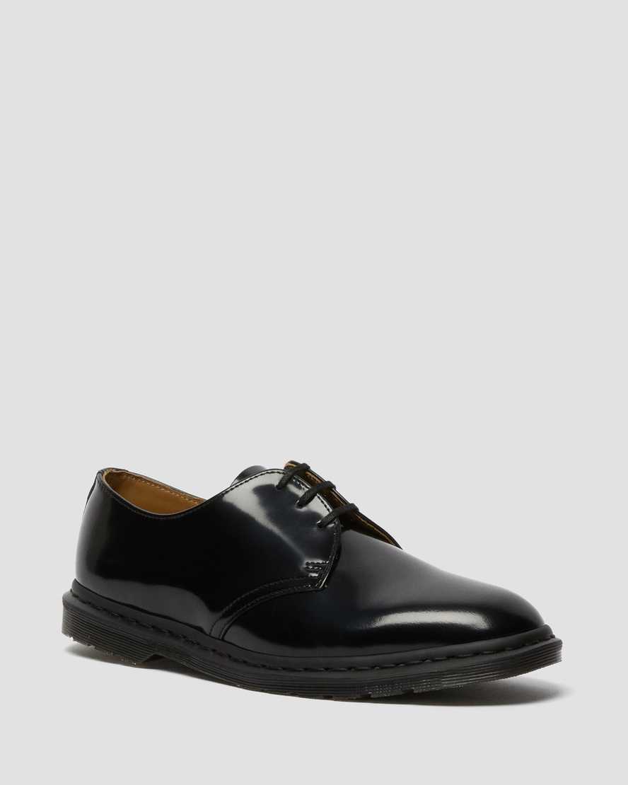 sorte dr martens archie ii smooth damesko med snørebånd
