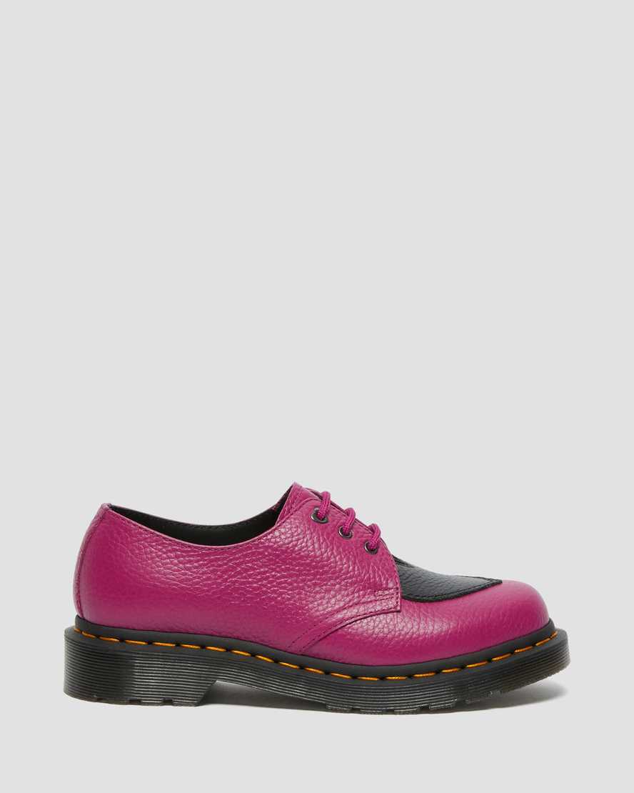 dr. martens 1461 amore dame oxford sko med lyserøde striber