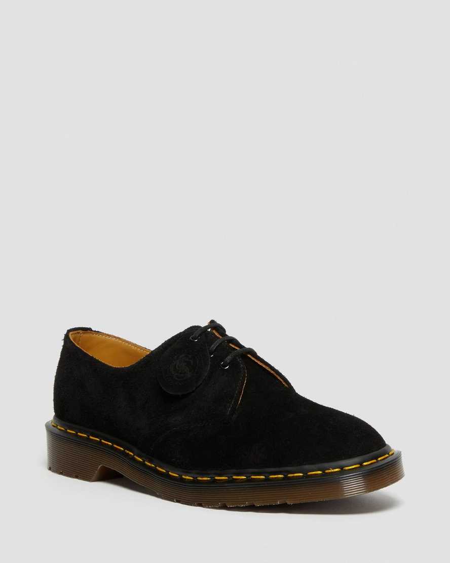 sorte dr martens 1461 made in england oxford sko til dame