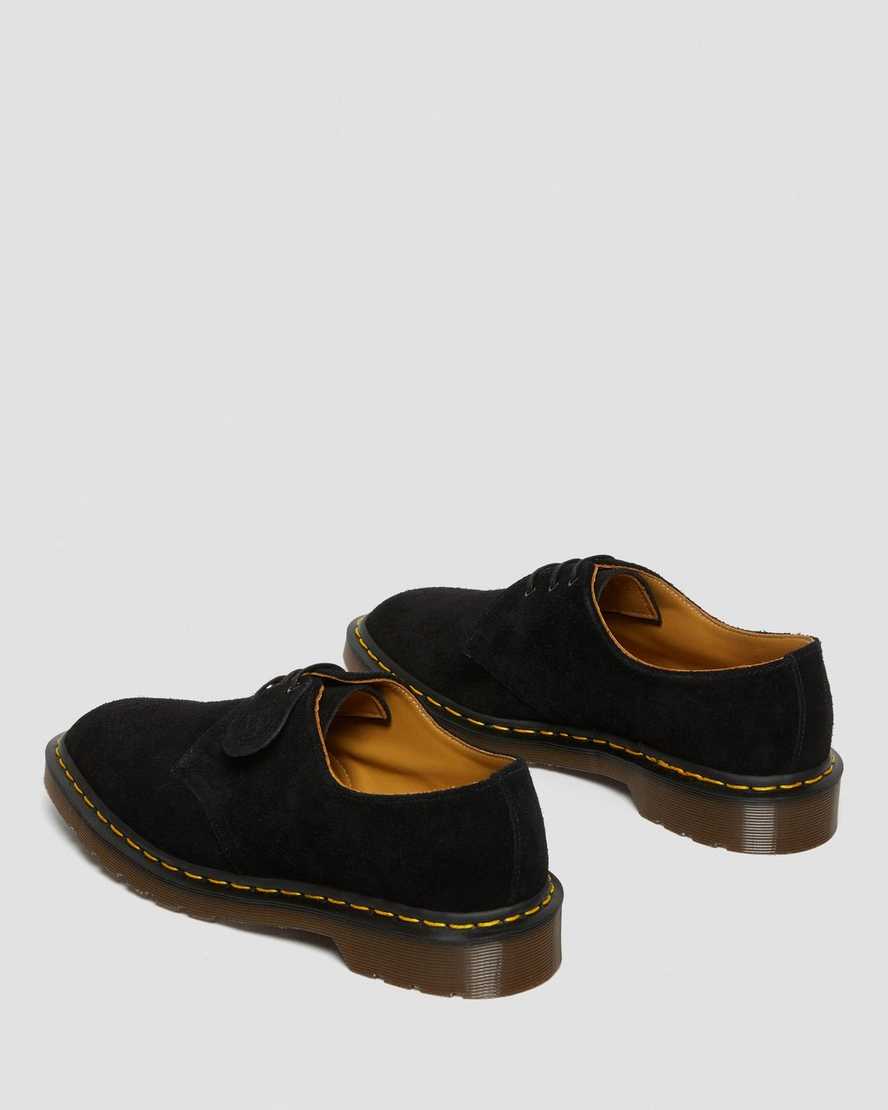sorte dr martens 1461 made in england oxford sko til dame