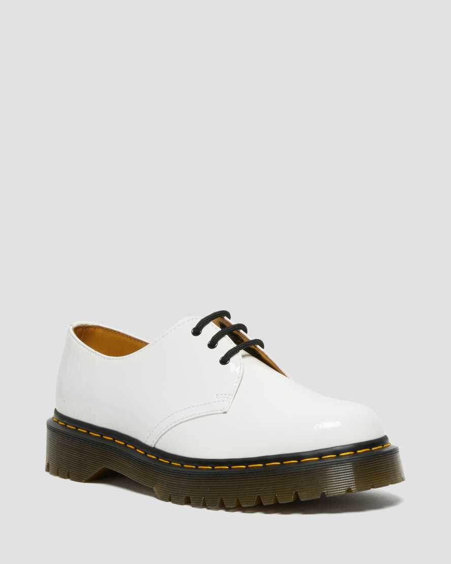 hvide dr martens 1461 bex patent oxford sko til kvinder