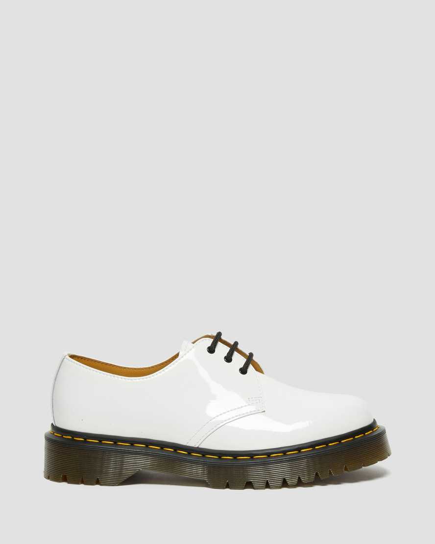 hvide dr martens 1461 bex patent oxford sko til kvinder