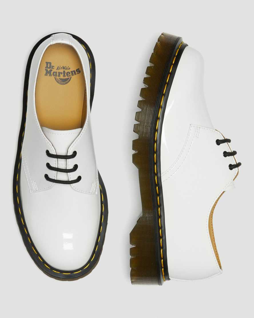 hvide dr martens 1461 bex patent oxford sko til kvinder