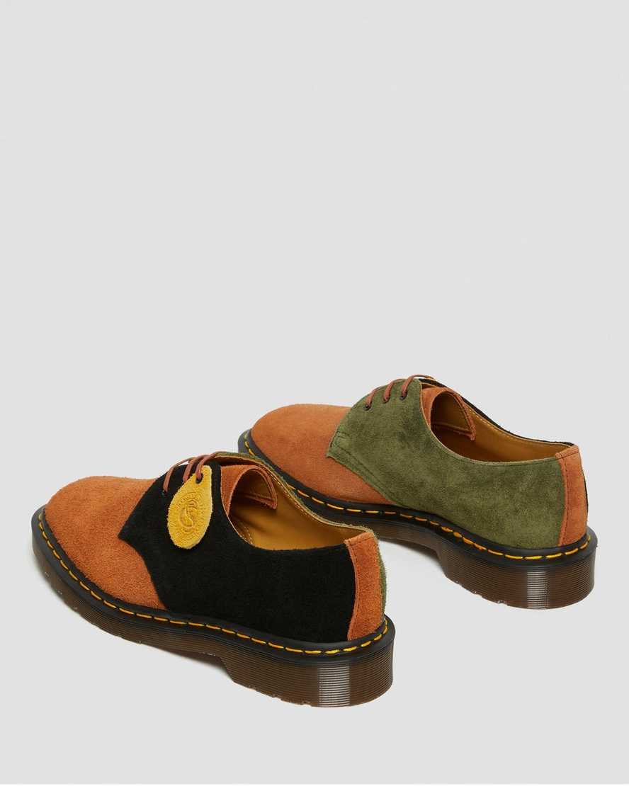 brune sorte dr martens 1461 made in england dame oxford sko